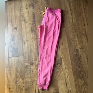 Figs pink jogger scrub bottoms